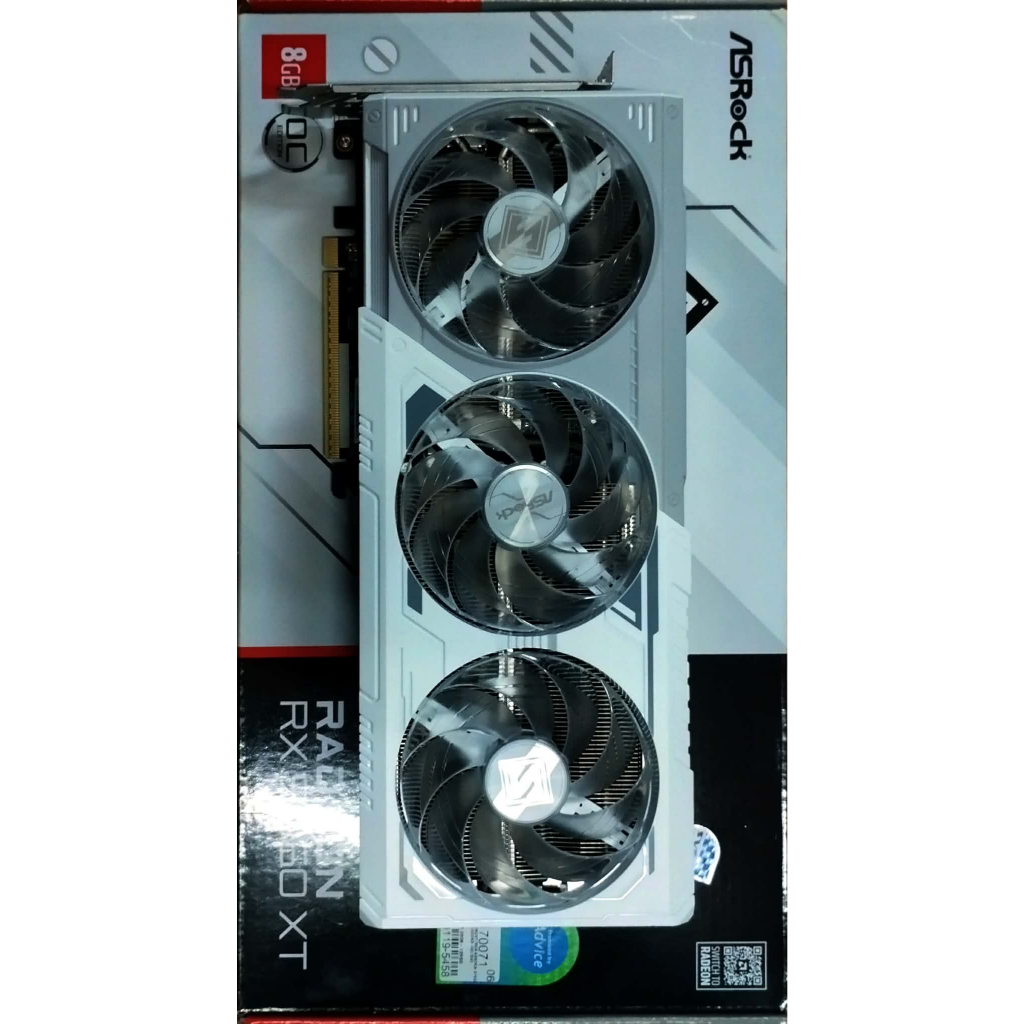 RX9060XT 8GB ASROCK STEEL LEGEND มือสอง พร้อมส่ง