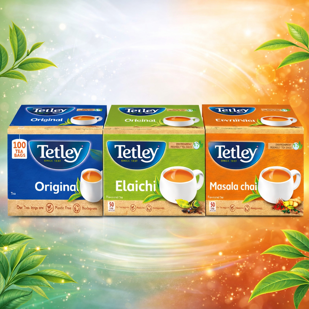 Tetley Original/Masala/CardamonTea Bags, Rich Taste of Assam Tea.