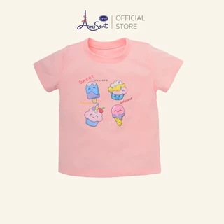 Amusant เสื้อยืดแขนสั้นลายน้องหมูเด้ง EH2K53,EH2N34