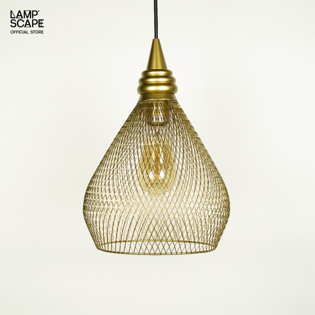 Lampscape LUMAX โคมไฟห้อยเพดานสไตล์สีทองหรูหรา รุ่น Golden Elegant Pendant Lamp (LUMAX 02-01034)