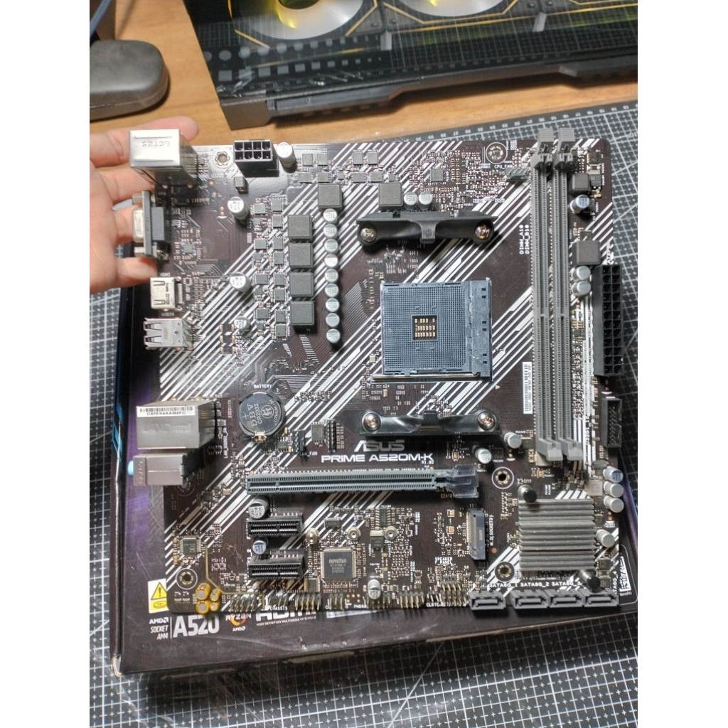 MAINBOARD ASUS PRIME A520M-K/(AM4)/(M-ATX) มือสอง/(ประกัน Advice)