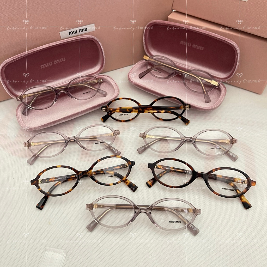 🔥พร้อมส่ง🔥New💯 Miu Miu regard dark honey รุ่นฮิต✔️0MU 01XV 50 mm เดโม่เลนส์