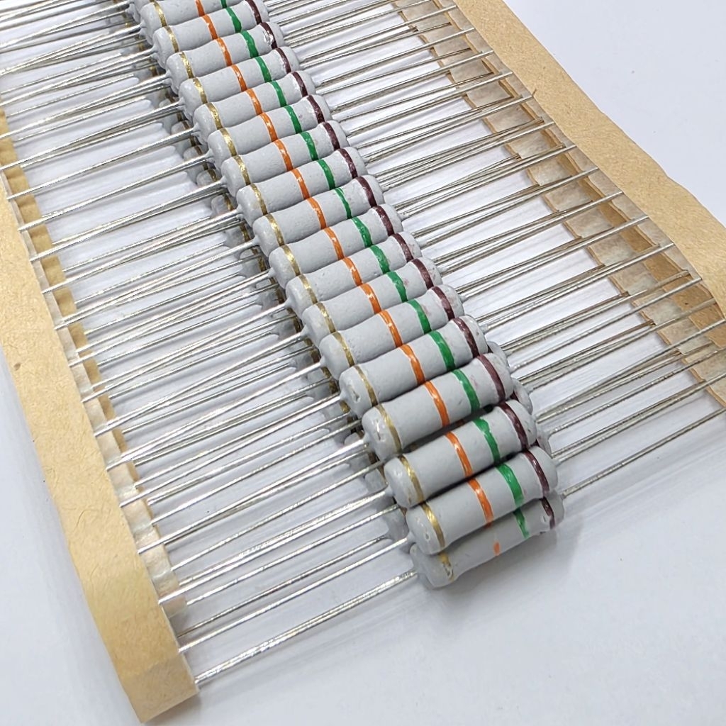 ( 10 ตัว / แพ็ค ) R 15K  , Resistor 2 วัตต์  , ค่าความผิดพลาด +-5% ตัวต้านทานแบบฟิล์มคาร์บอน ,Resist