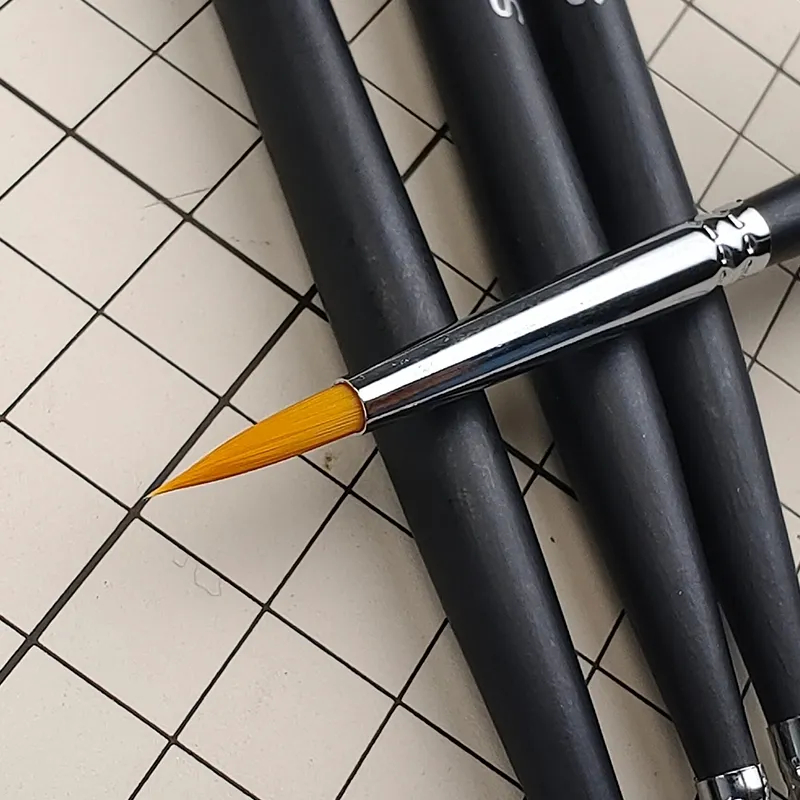 Stedi - พู่กันขนละเอียด ปลายแหลม ปลายแบน สำหรับงานโมเดล Model Paint Brush - รูปที่ 2