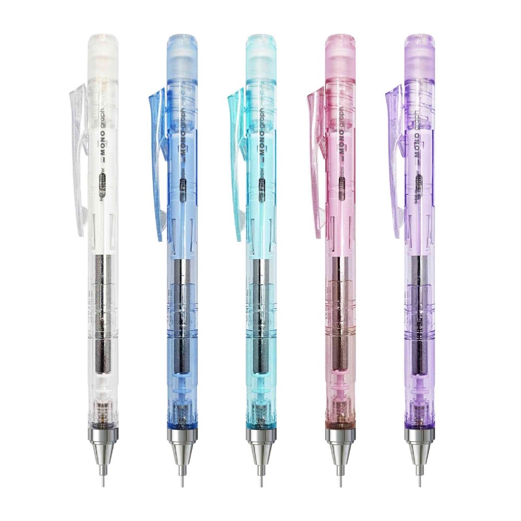 Tombow Mono Graph Shimmer / Clear Color / Nature Limited Mechanical Pencil 0.3/0.5 mm. I ดินสอกดคลิ๊กได้ เขย่าได้