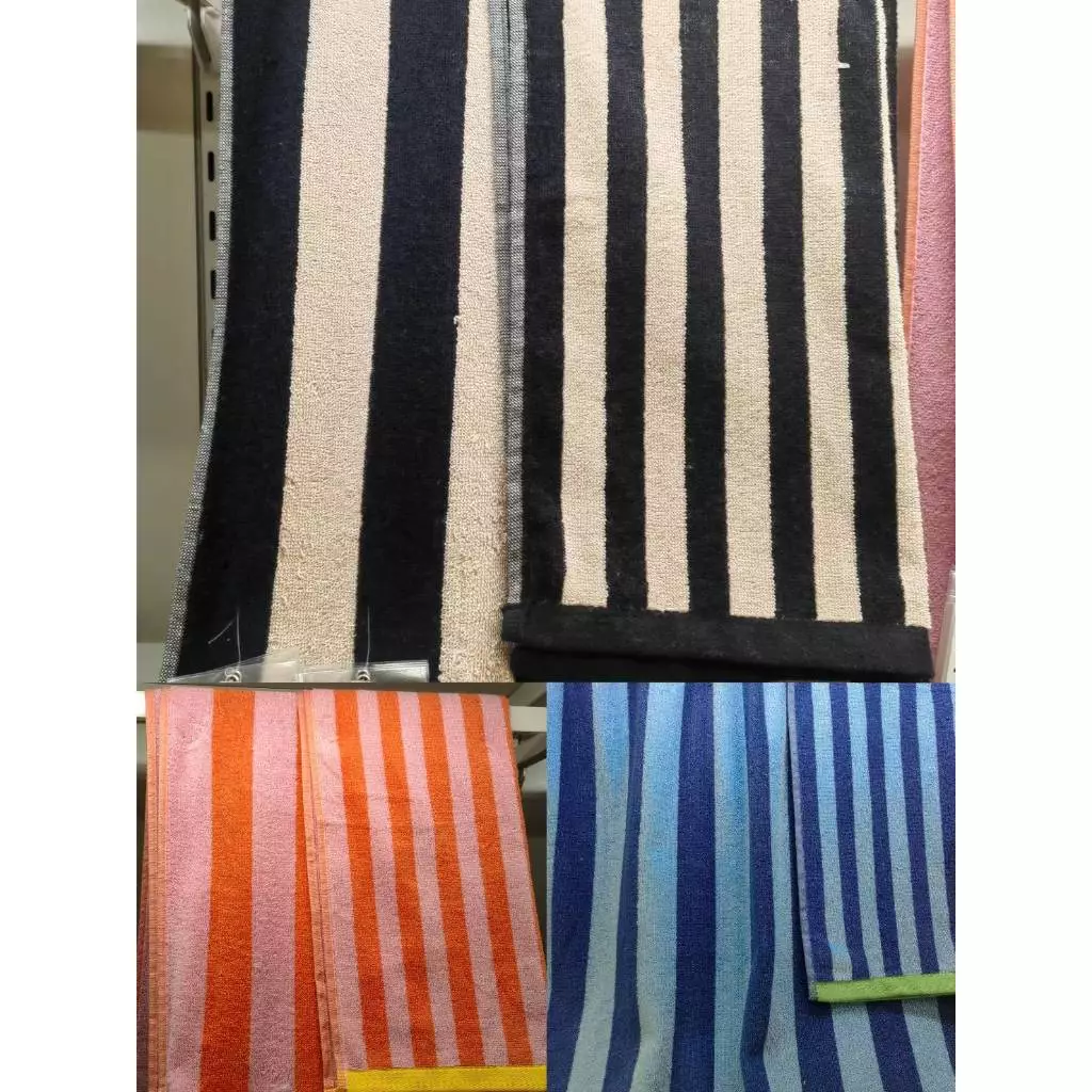 SLÅNHÖSTMAL สลวนเฮิสต์มัล ผ้าเช็ดตัว/ ผ้าเช็ดมือ ลายทาง (70x140 ซม./ 40x70 ซม)