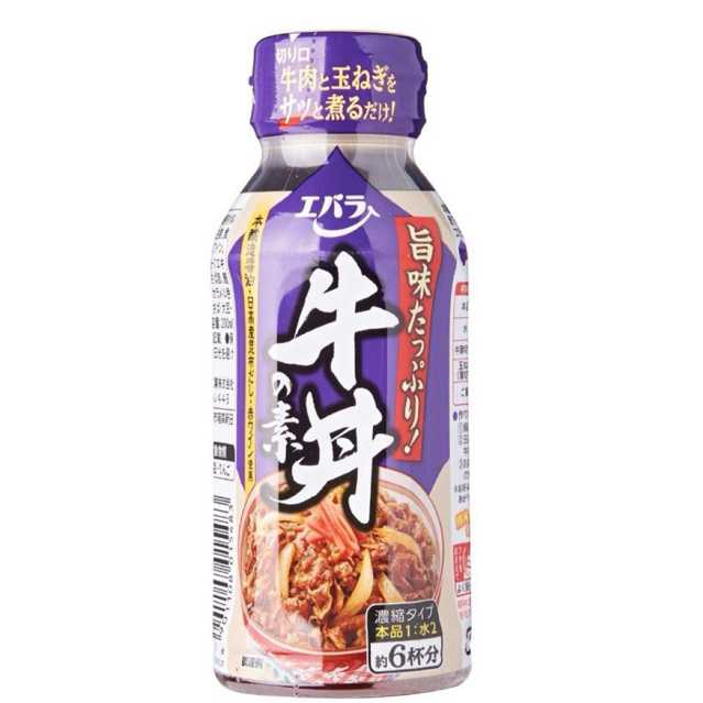 ซอสปรุงรสสำหรับทำข้าวหน้าเนื้อ EBARA GYUDON NO MOTO 200ML