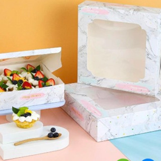 10ใบ กล่องหน้าต่าง  ขนาด 24.5*24.5*6.5 ซม  ทรงเตี้ย  เกรดเอ …