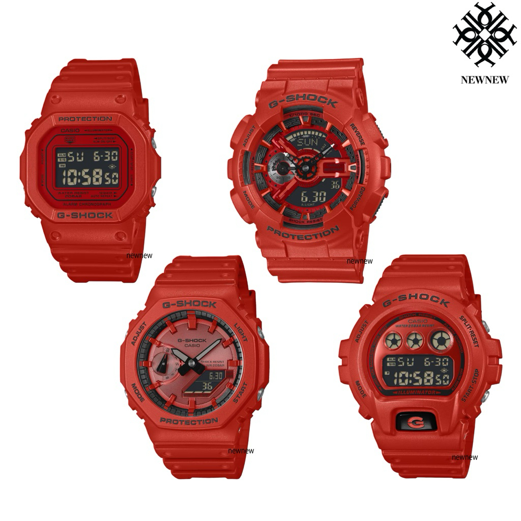 CASIO G-SHOCK นาฬิกาข้อมือ GA-110RRB-4A GA-2100RRB-4A DW-5600RRB-4 DW-6900RRB-4 ของแท้ประกันศูนย์ 1ปี