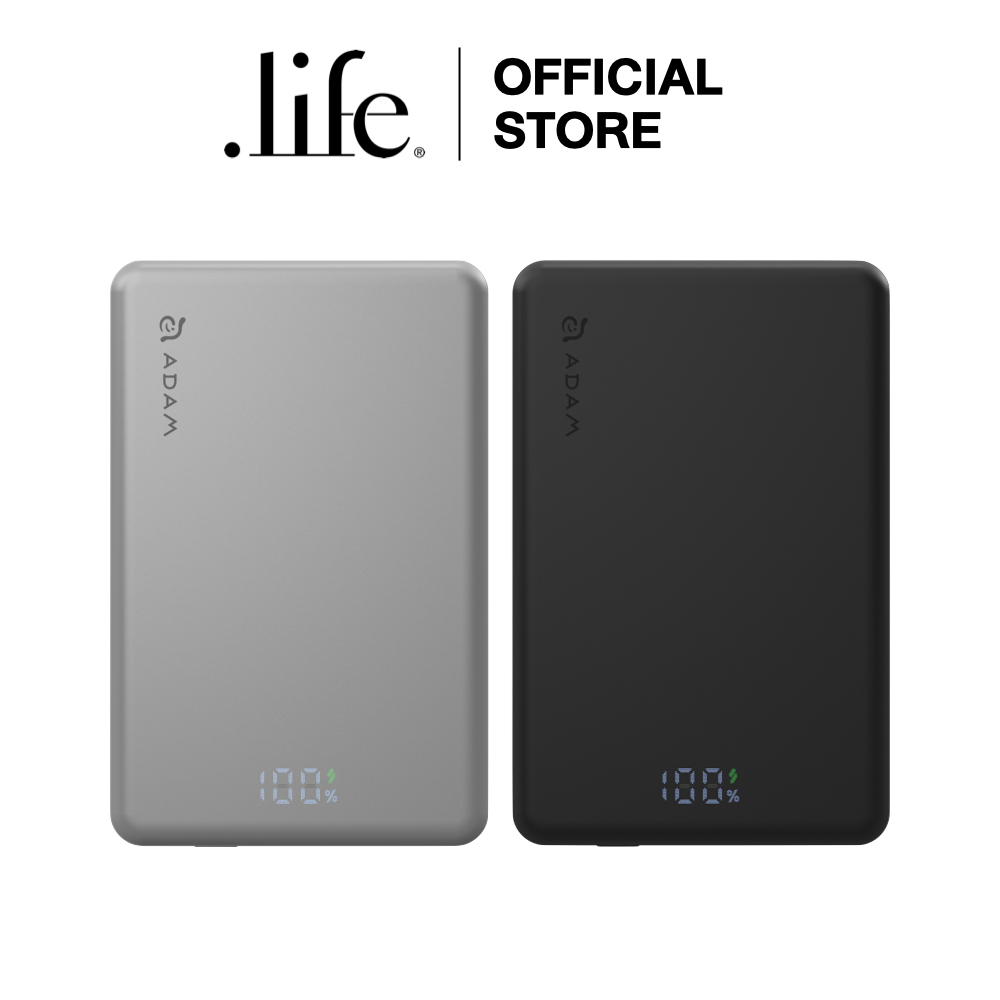 ADAM ELEMENTS แบตเตอรี่สำรองพกพา Vionta L10 Ultra Slim Magnetic Wireless Charging 10K | by Dotlife