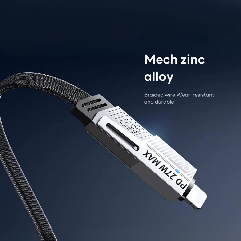 Remax สายชาร์จเร็ว 65W แบบ 2-in-2 Cable Type C / USB / LTG สายยาว 1 เมตร รุ่น RC-C189 ราคา ถูกที่สุด ดีลบีเคเค แกลเลอรีภาพที่ 4