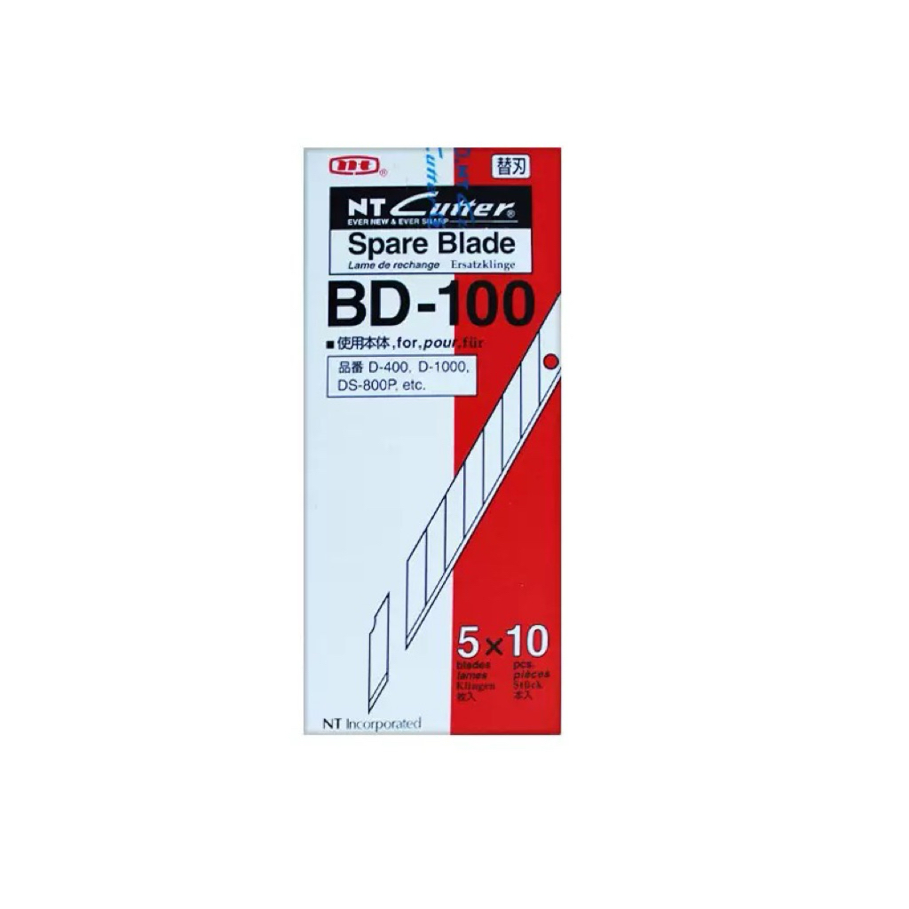 ใบมีดคัตเตอร์ NT Cutter BD-100 30 องศาใบมีดตัดฟิวเจอร์บอร์ด พาสวูด[สินค้าพร้อมส่ง]