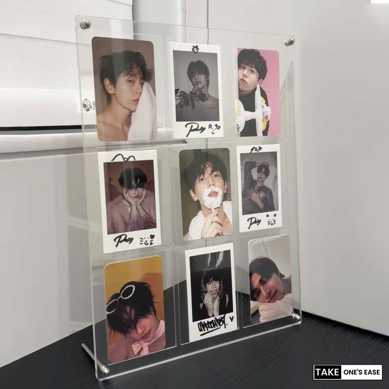 TAKE.ONE.S.EASE กรอบรูปอะคริลิค 1/4/6/9/12ช่อง แสดงการ์ดไอดอล - รูปที่ 2