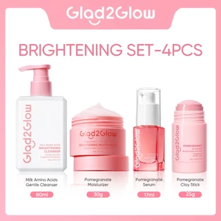Glad2Glow 6pcs Niacinamide Brightening Moisturizer Serum ไนอาซินาไมด์ เซรั่มปรับผิวใส（ลดรอยดำ รอยแดง สูตรอ่อนโยน）