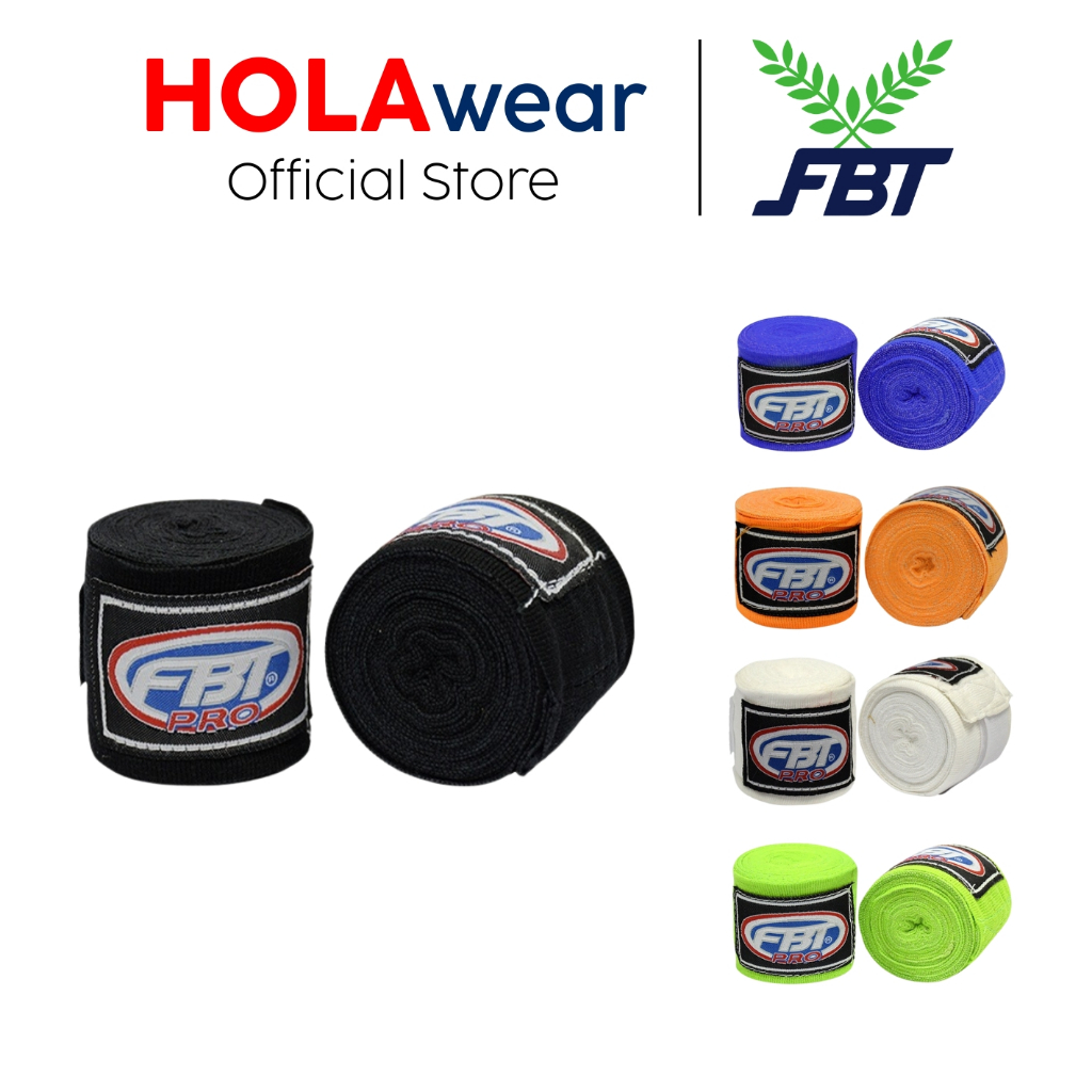 [มีส่งด่วน] ผ้าพันมือ FBT 46309 46320 ผ้าพันมือนักมวย 1 แพ็ค มี 2 ม้วน รุ่น HW-1 FBT-PRO