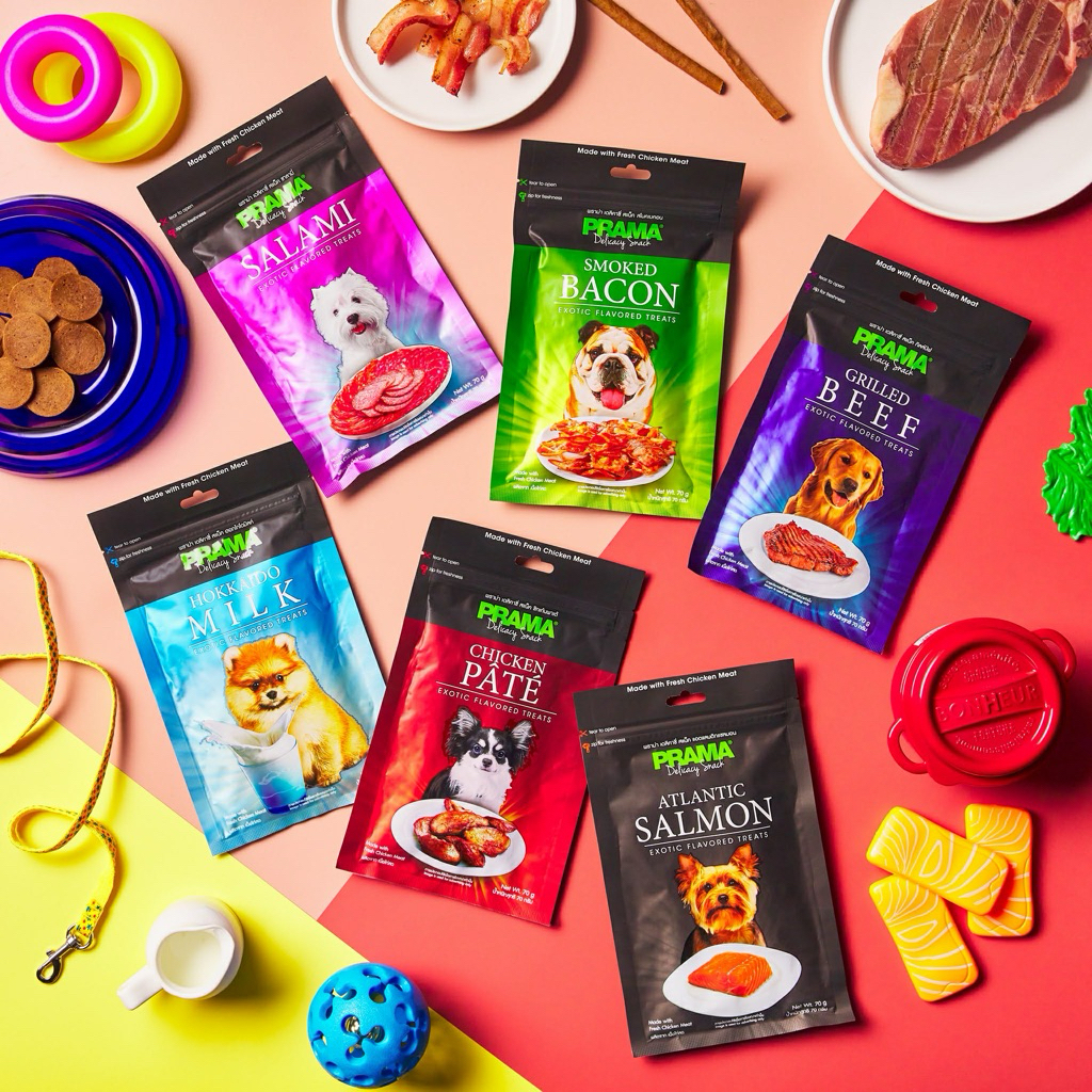 Prama ขนมสุนัข พราม่าเดลิคาซี่ สเเน็ค 70g