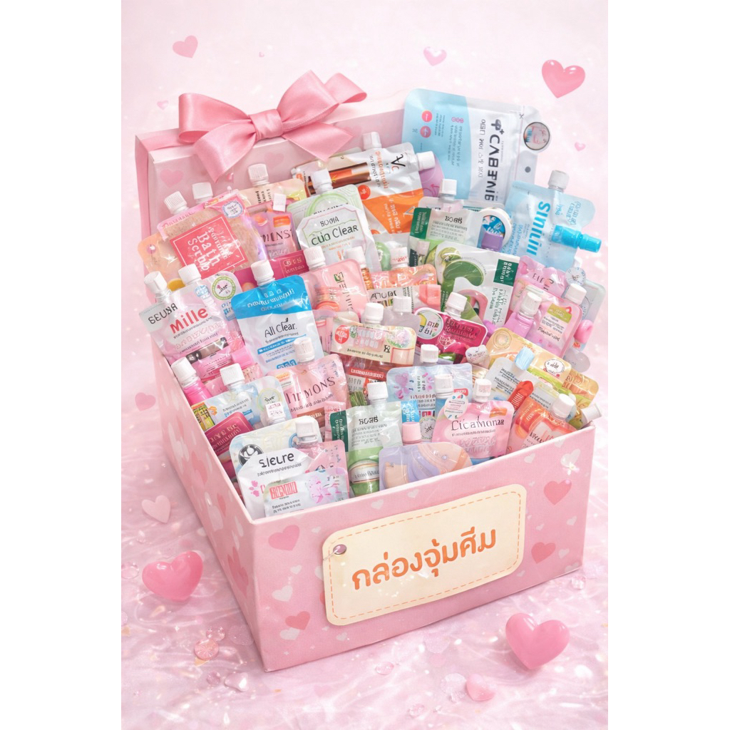 กล่องจุ่มครีมซอง10ซอง239ตัวอย่างสินค้าประมาณในรูปนะคะ