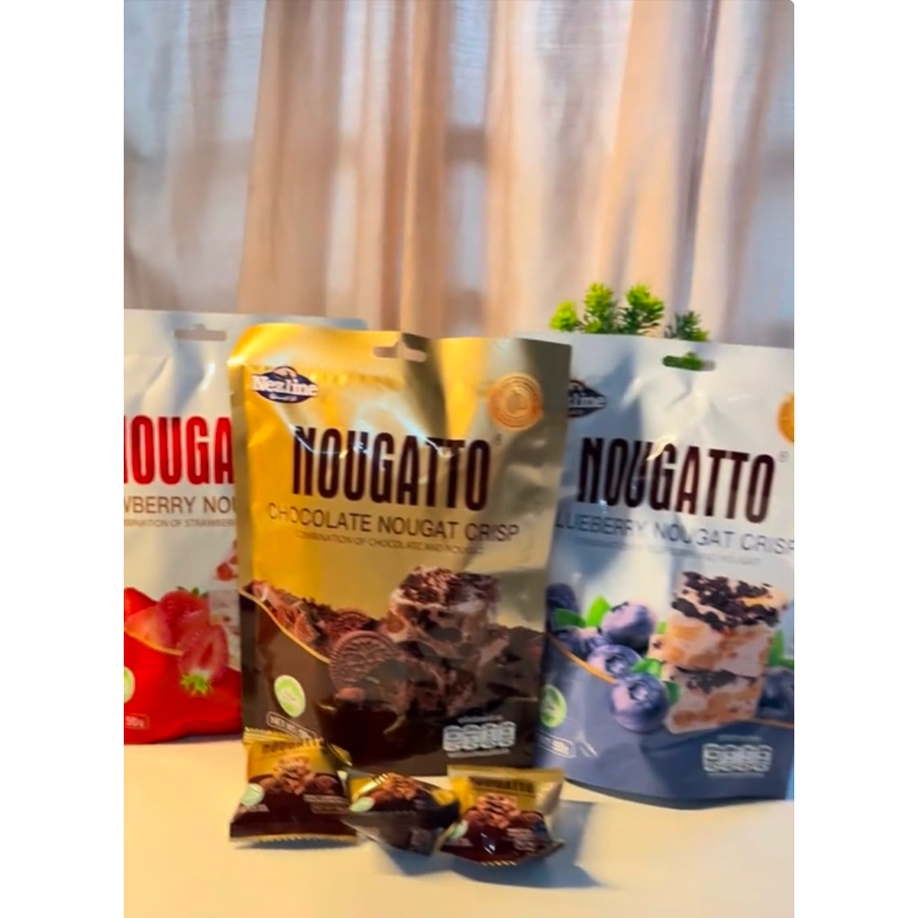 150 กรัม Nougatto นูกัตโตะ ขนมช็อกโกแลตสอดไส้นูกัต หวานน้อย