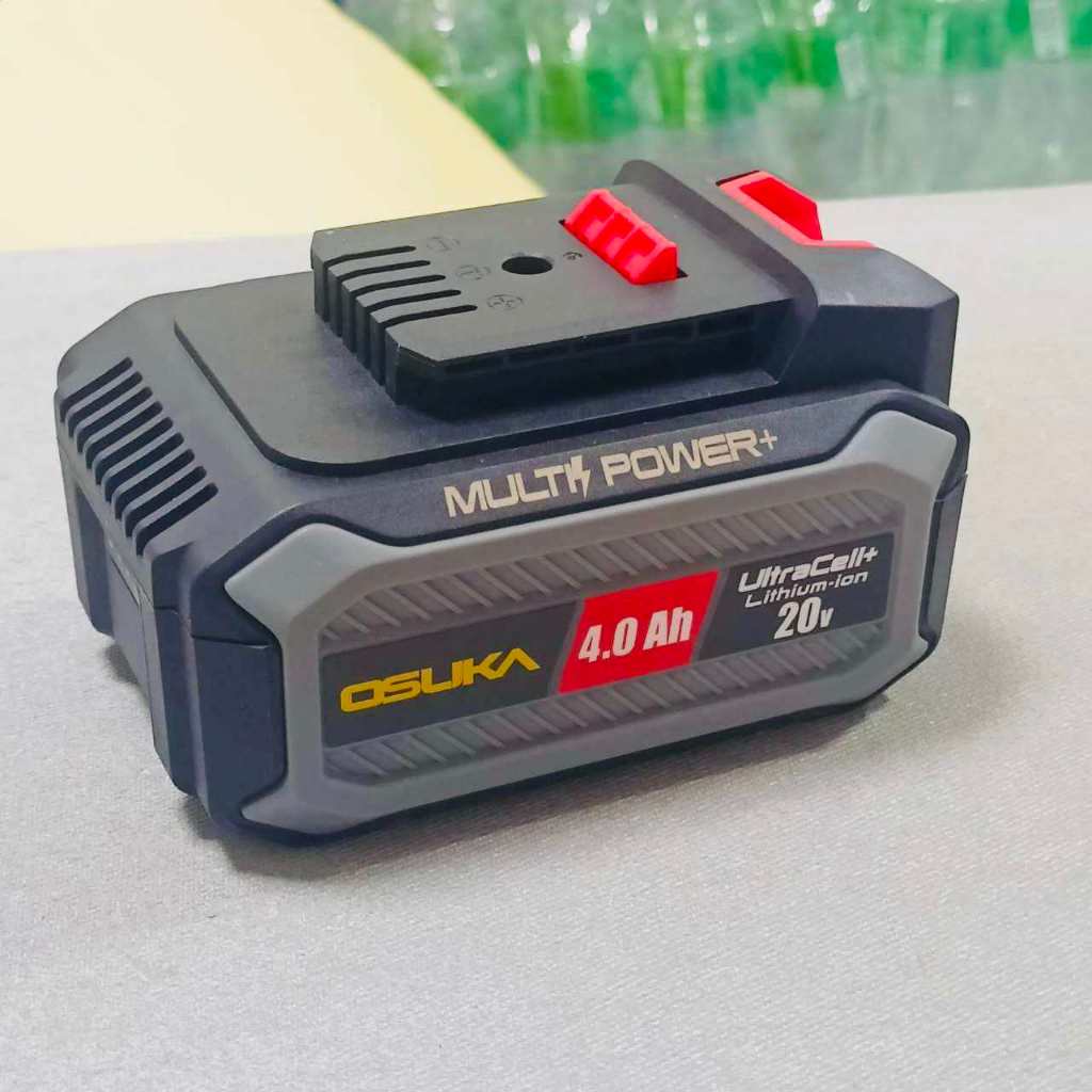 OSUKA แบตเตอรี่ New 20V 4.0Ah OCB-204 รับประกันศูนย์ 6 เดือน แบตทนทาน ใช้งานได้นาน ด้วยแบตเตอรี่ Ultracell+ คุณภาพสูง