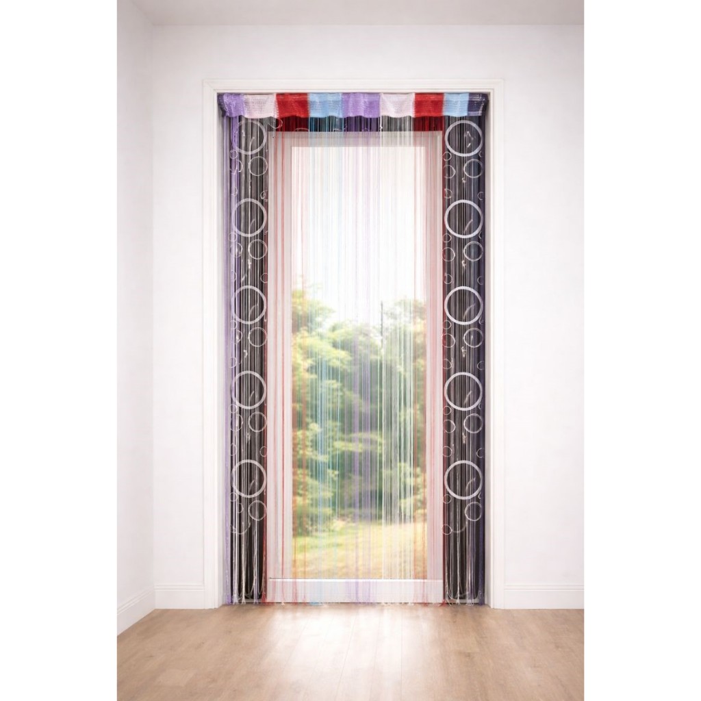 Am Ali Mall  ผ้าม่านประตู  ผ้าผ่านโปร่งแสง ผ้าม่านหลากสี