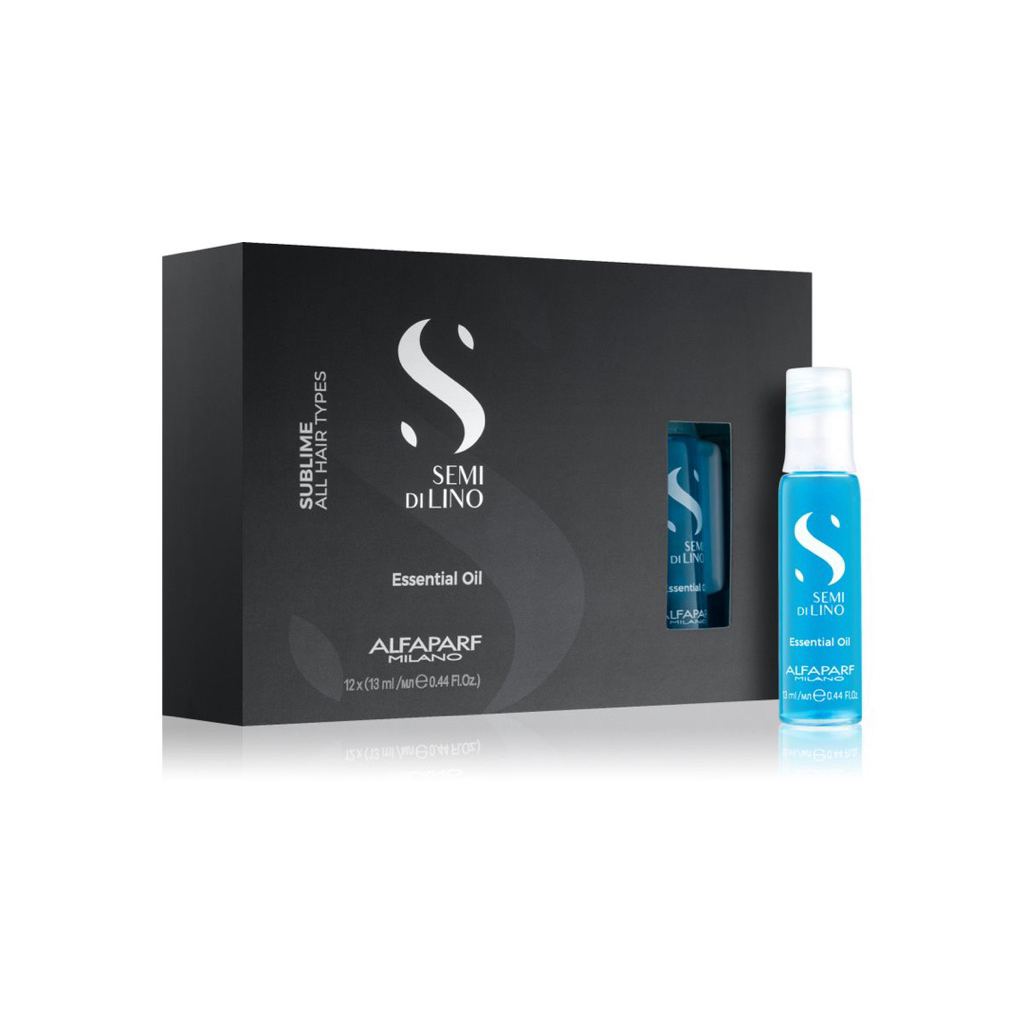 ALFAPARF semi di lino Essential oil blue 12x13ml ampoule hair treatment oil