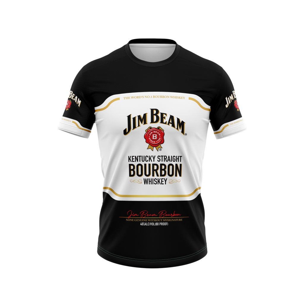 เสื้อแฟชั่น เสื้อพิมพ์ลาย ลายสุรา Jim beam ใส่สบาย