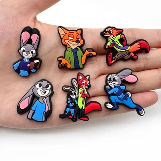 ซูโทเปีย(Zootopia)ตัวติดรองเท้า อุปกรณ์เสริมรองเท้า ลายการ์ตูนซูโทเปียที่ติดรองเท้า