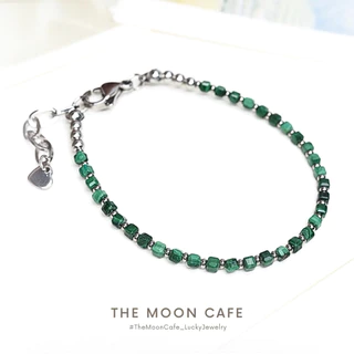 MALACHITE มาลาไคต์ หินแท้ | ผู้พิทักษ์กงล้อแห่งโชคลาภ มั่งคั่ง มั่นคง สร้อยข้อมือ หินนำโชค เสริมดวง