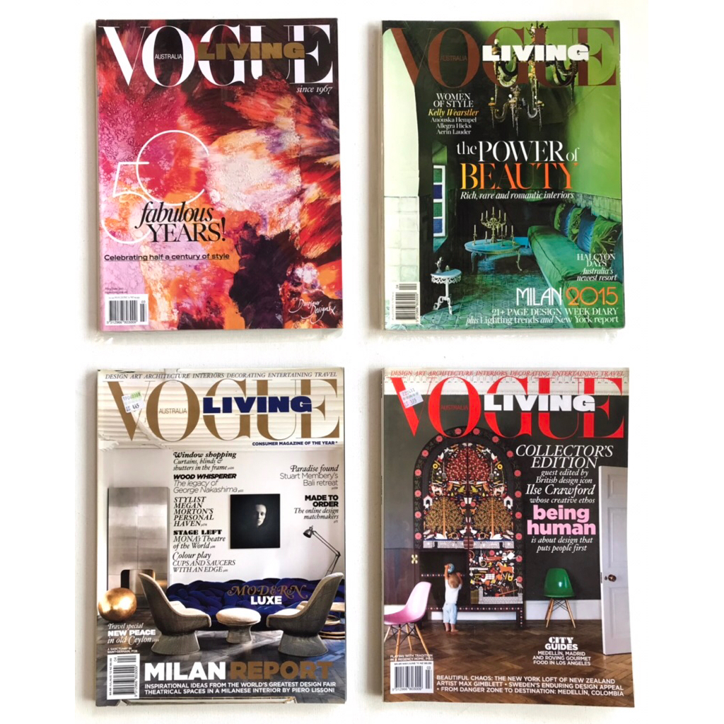 นิตยสาร VOGUE LIVING AUSTRALIA MAGAZINE ภาษาอังกฤษ , #นิตยสารนำเข้ามือสอง