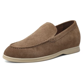Suede Loafers - รองเท้าหนังกลับทรงโลฟเฟอร์เพิ่มความสูง 5 ซม. | รองเท้าเสริมส้น Chuniverse