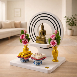 หิ้งพระมินิมอล หิ้งพระพิฆเนศ ชั้นวางของมงคล ประหยัดพื้นที่ P…