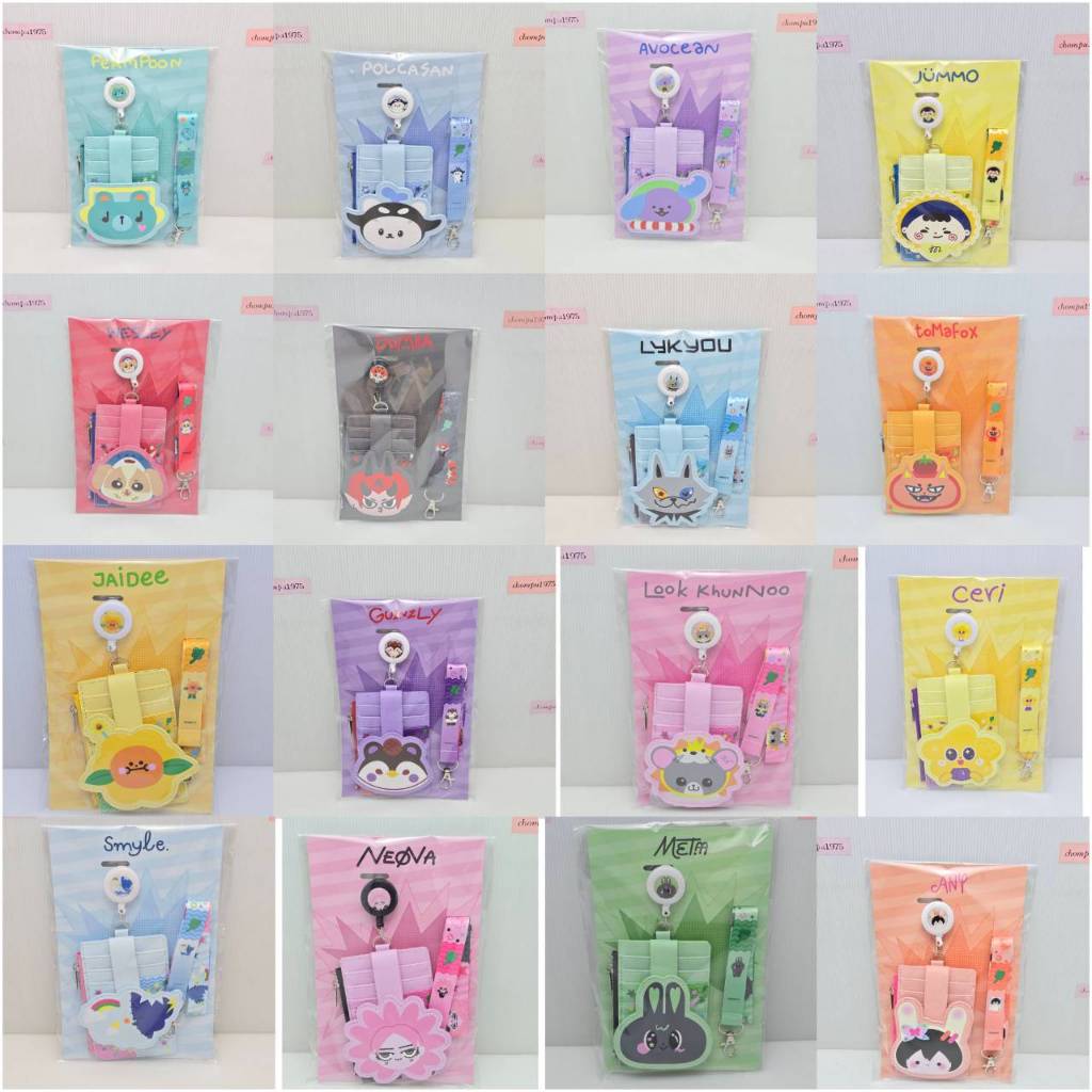 <พร้อมส่ง> สายห้อยบัตร Leather Multi Card Holder With Strap #Lykyou #Domiia #Guinzly #Look Khunnoo #