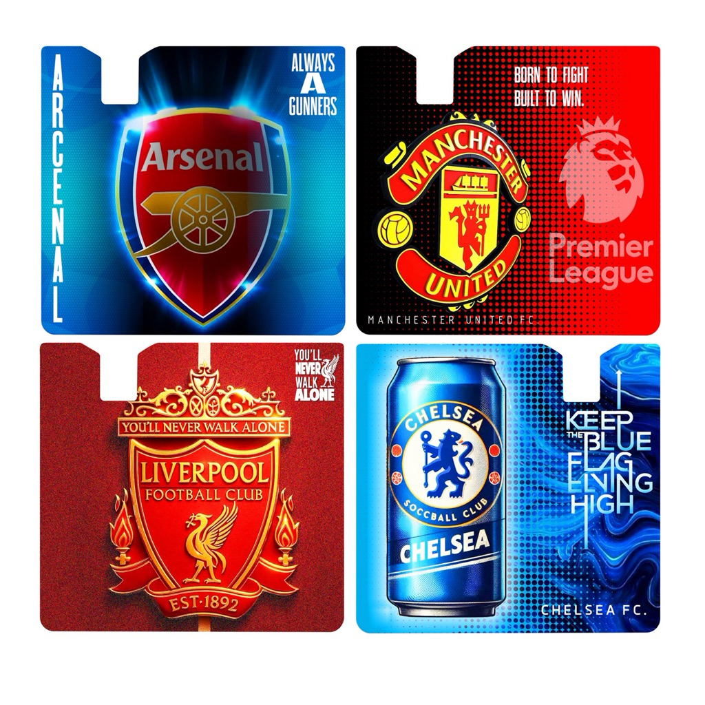 กรอบที่ใส่ พรบ. อคริลิค ลายทีมฟุตบอล #ที่ใส่ป้ายภาษีรถยนต์ พรบ. #อคริลิค