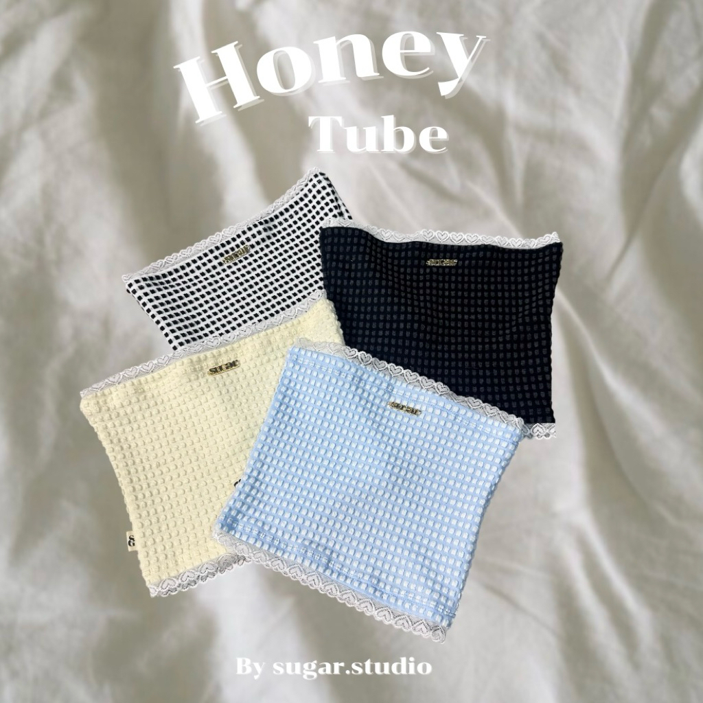 เสื้อเกาะอกลูกไม้หัวใจ : Honey tube