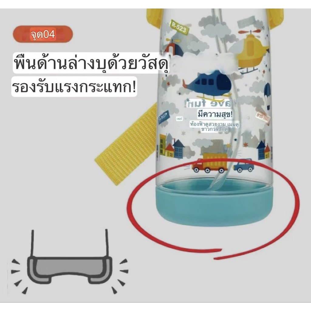 Skater กระติกน้ำเด็ก 480 มล. รุ่นหลอดดูด ราคา ถูกที่สุด ดีลบีเคเค แกลเลอรีภาพที่ 6