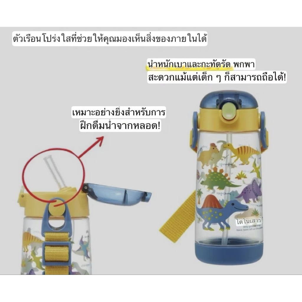 Skater กระติกน้ำเด็ก 480 มล. รุ่นหลอดดูด ราคา ถูกที่สุด ดีลบีเคเค แกลเลอรีภาพที่ 7