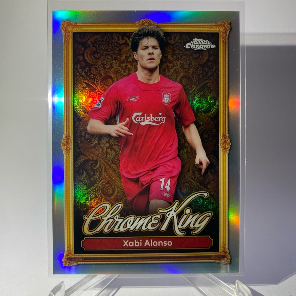 การ์ดนักฟุตบอล  XABI ALONSO, LIVERPOOL, CHROME KING, TOPPS CHROME 2025