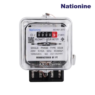 NATIONINE มิเตอร์ไฟฟ้า 5(15)A และ 15(45)A DD28 มิเตอร์ไฟ มอก. มิเตอร์ไฟ Single Phase กิโลวัตต์ อาวร์มิเตอร์