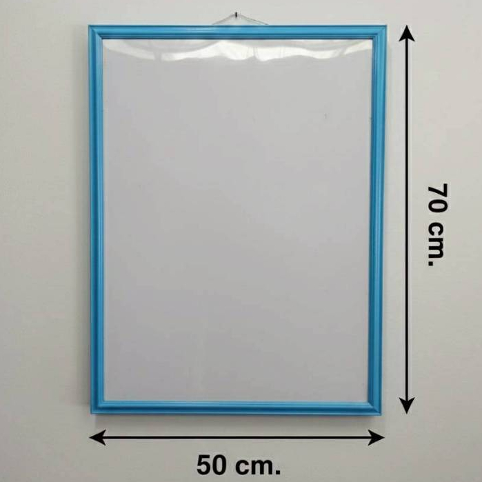 กรอบรูปสีฟ้า  70x50 cm.กรอบรูป 70x50 cm.สีฟ้า กรอบรูปไซส์ใหญ่ ดีไซน์มินิมอล น้ำหนักเบา