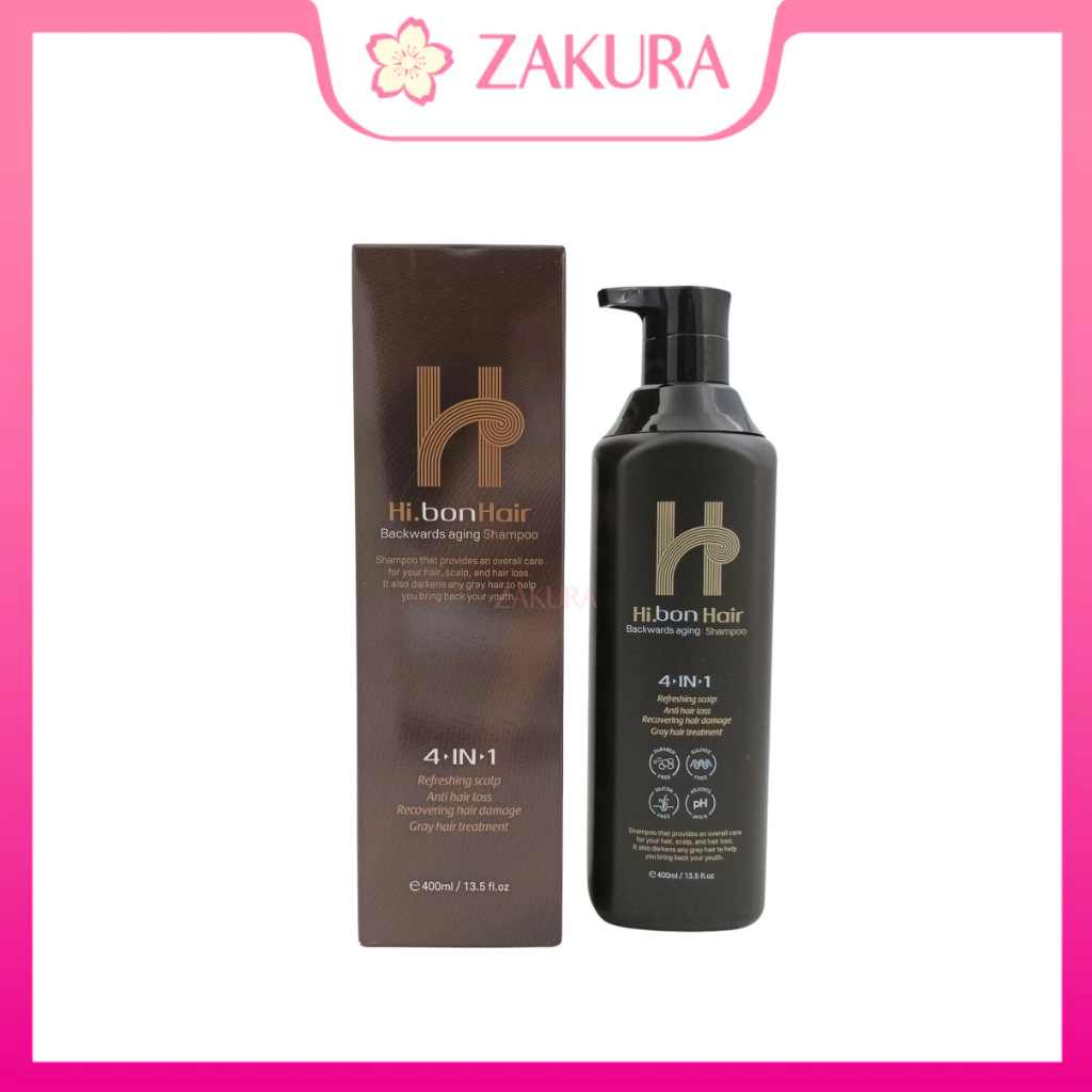 Hi.bonHair 4-IN-1 Backwards Aging Shampoo 400ml