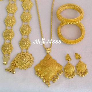 เครื่องประดับชุดไทยเป็นชุดสีทอง ใส่ได้ทั้งเด็กและผู้ใหญ่ รหั…