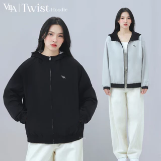 VILA | Twist Hoodie VL122 เสื้อแจ็คเก็ต ฮู้ด ใส่ได้ทั้ง 2 ด้าน