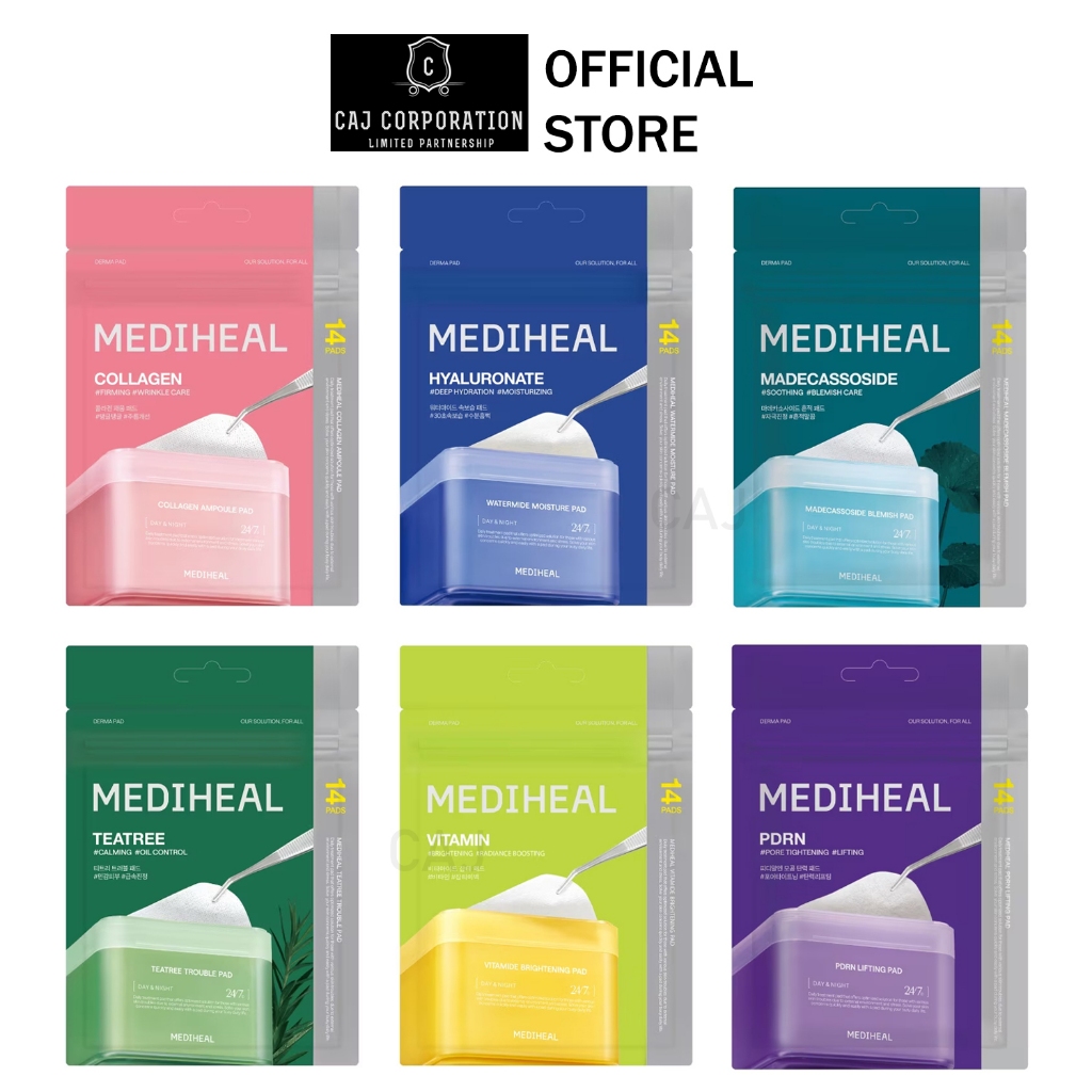 MEDIHEAL Mini Toner Pad Travel Size 14 pcs. แผ่นโทนเนอร์ โทนเนอร์แพด บำรุงผิว เมดิฮีล 14 แผ่น แบบพกพ