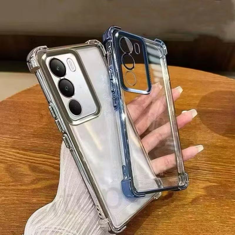 เคสใส กันเลนส์กล้อง สำหรับ Oppo Reno15 Reno15Pro Max Reno15F Reno14 14F Reno13 13F ขอบสี Case TPU กันกระแทก