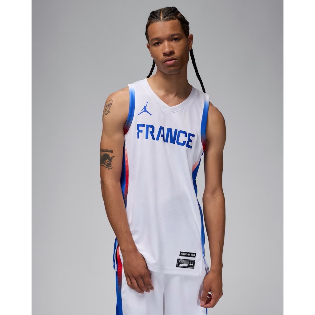 เสื้อแข่งผู้ชาย France Limited Home Jordan Basketball Jersey ของแท้ ป้ายไทย