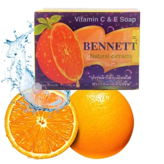 Bennett whitening soap สบู่สมุนไพร สบู่สมุนไพรจากธรรมชาติ สบู่ก้อนเบนเนท 130-160 กรัม x 1 ก้อน