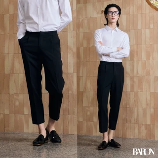 [ยอดขายดี พร้อมส่ง] BARON COMMON Pants กางเกงขายาวสแลคขาเต่อ เอวสูง กางเกงผู้ชาย กางเกงทำงาน