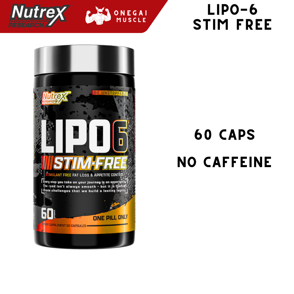 Nutrex LIPO-6 STIM-FREE 60 capsules EXP 09/28