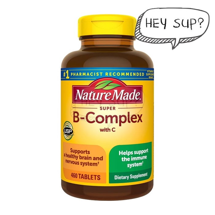 Nature Made Super B-Complex (with Key B Vitamins + Vitamin C), 460 Tablets