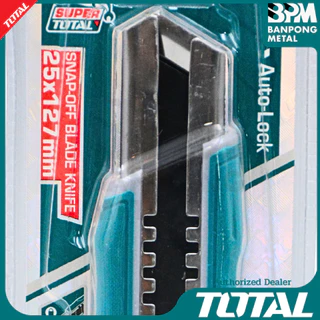 TOTAL มีดคัทเตอร์ คัตเตอร์ สำหรับงานหนัก 9/18/25 มม. cutter รุ่น THT5110925, THT511815, THT5112505